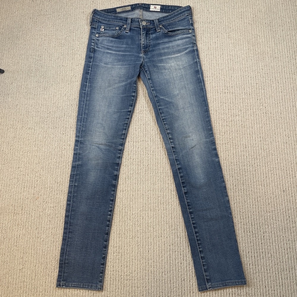 AG Women's 26R The Stilt Cigarette Leg Jeans Stretch Denim Designer Minimalist